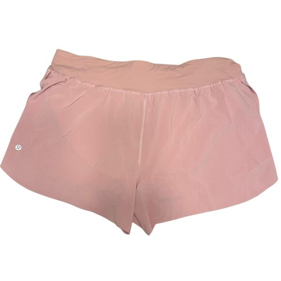 (XS) Lululemon Fast and Free High-Rise Classic-Fit Split Short 3" Pink Haze - Picture 8 of 8